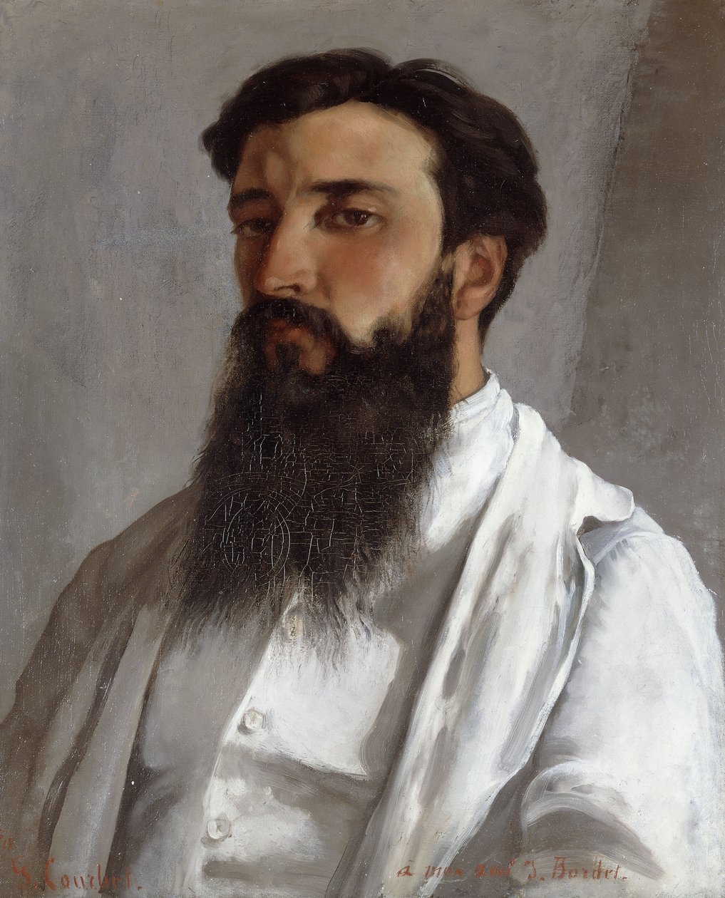Portræt af Jules Bordet, 1870 af Gustave Courbet