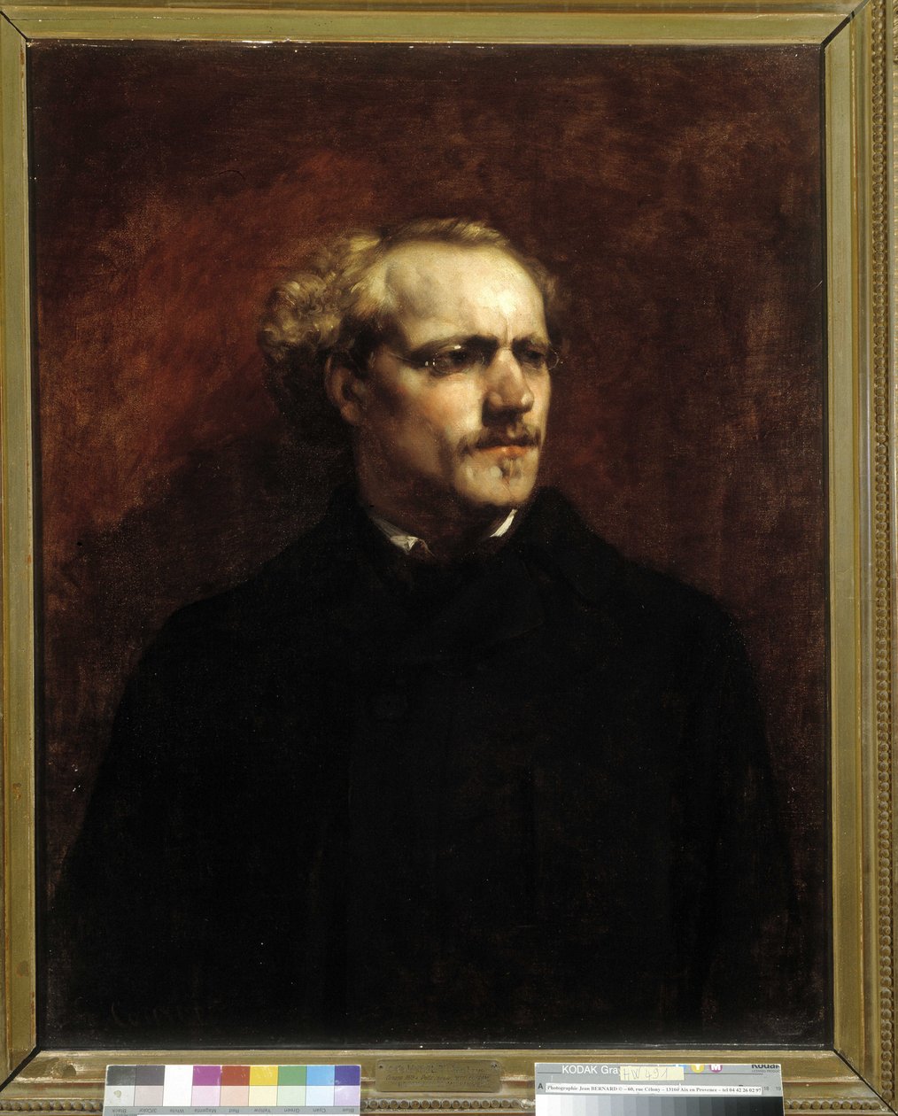 Portræt af André Grangier af Gustave Courbet