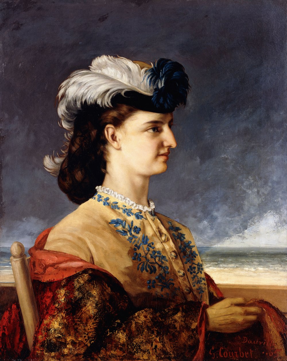 Portræt af grevinde Karoly, 1865 af Gustave Courbet