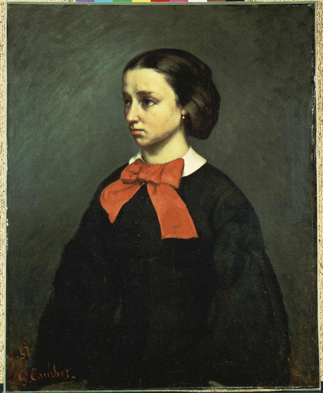 Portræt af frøken Jacquet, 1857 af Gustave Courbet