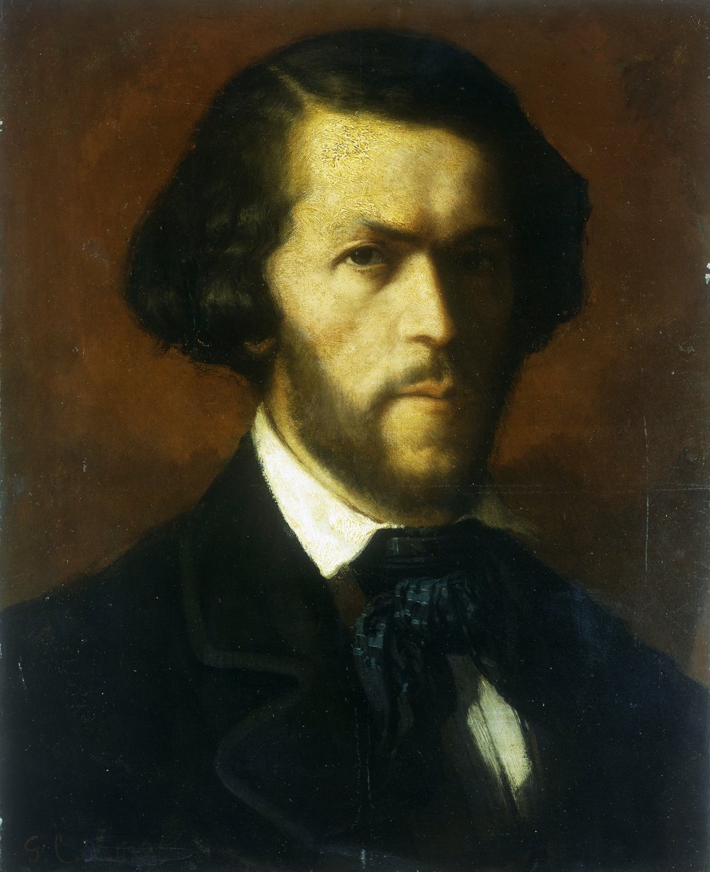 Portræt af en gentleman af Gustave Courbet