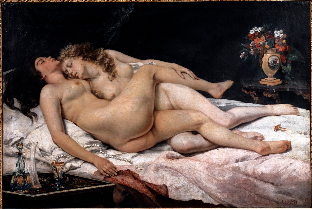 Sleep eller Sleeper af Gustave Courbet