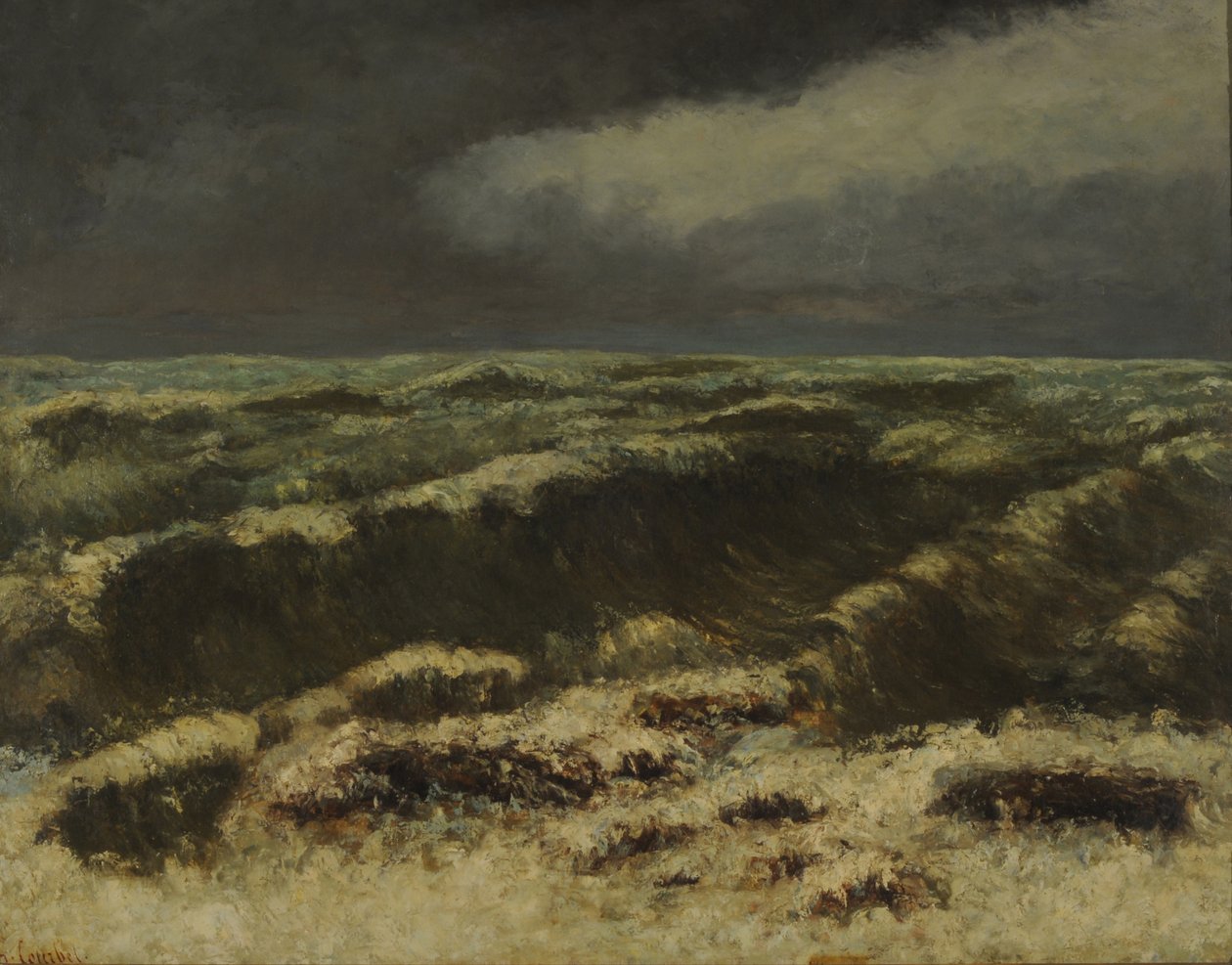 Stormfuldt hav Stormfuldt hav. af Gustave Courbet