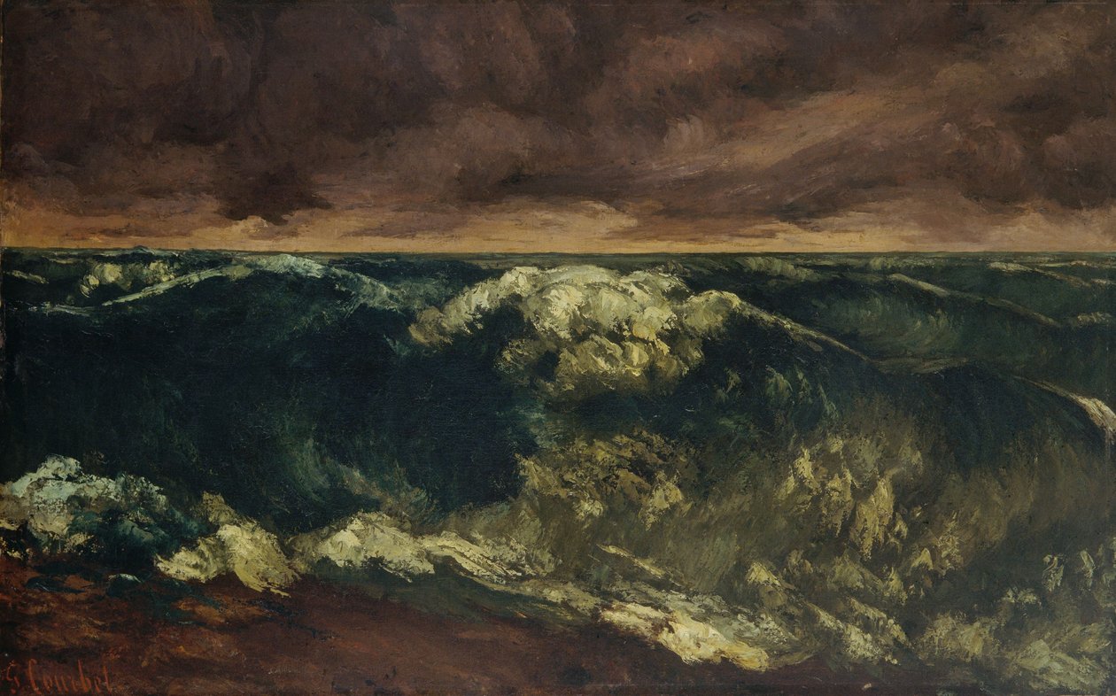 Surf Wave af Gustave Courbet