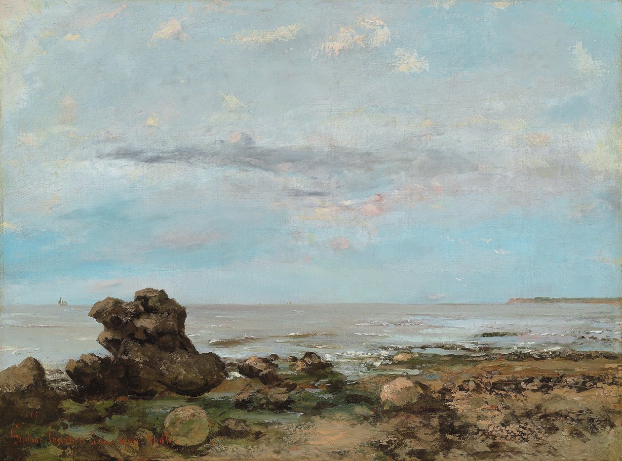 Stranden ved Trouville, 1865 af Gustave Courbet