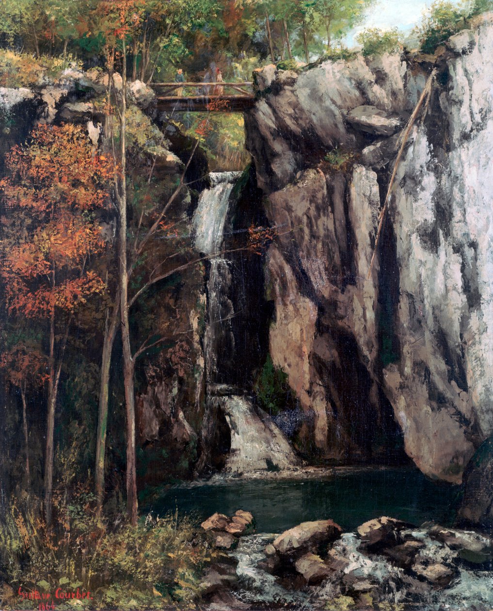 Kløften ved Conches, 1864 af Gustave Courbet