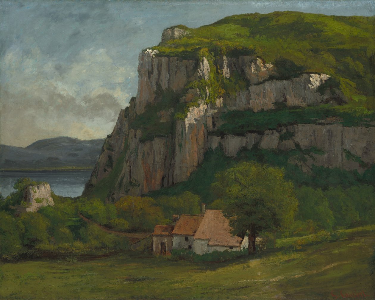 The Rock of Hautepierre, ca. 1869 af Gustave Courbet