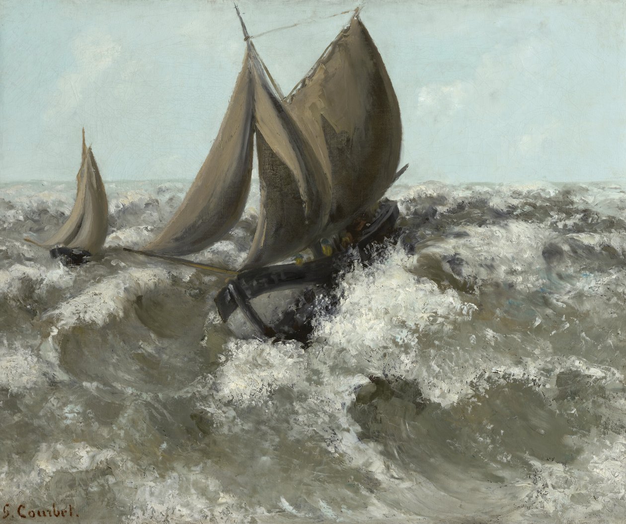 Sejlbåden af Gustave Courbet