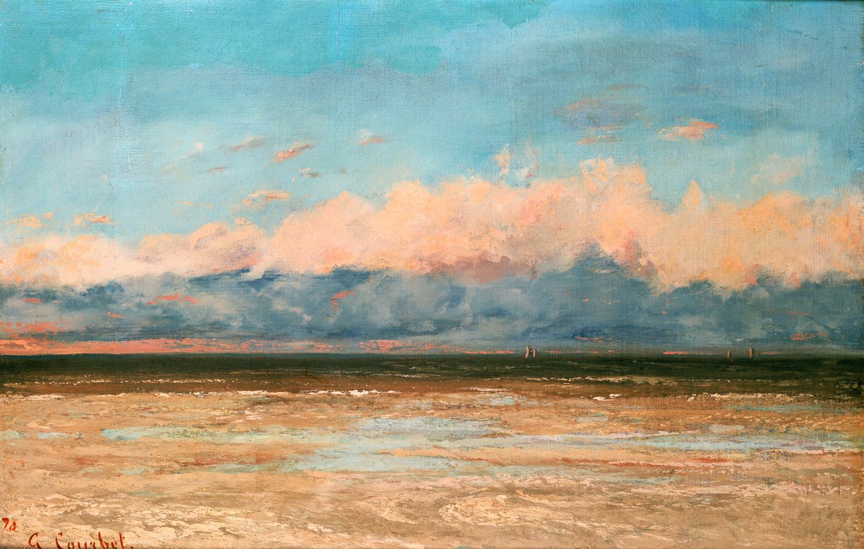 Havet ved Palavas, 1870 af Gustave Courbet