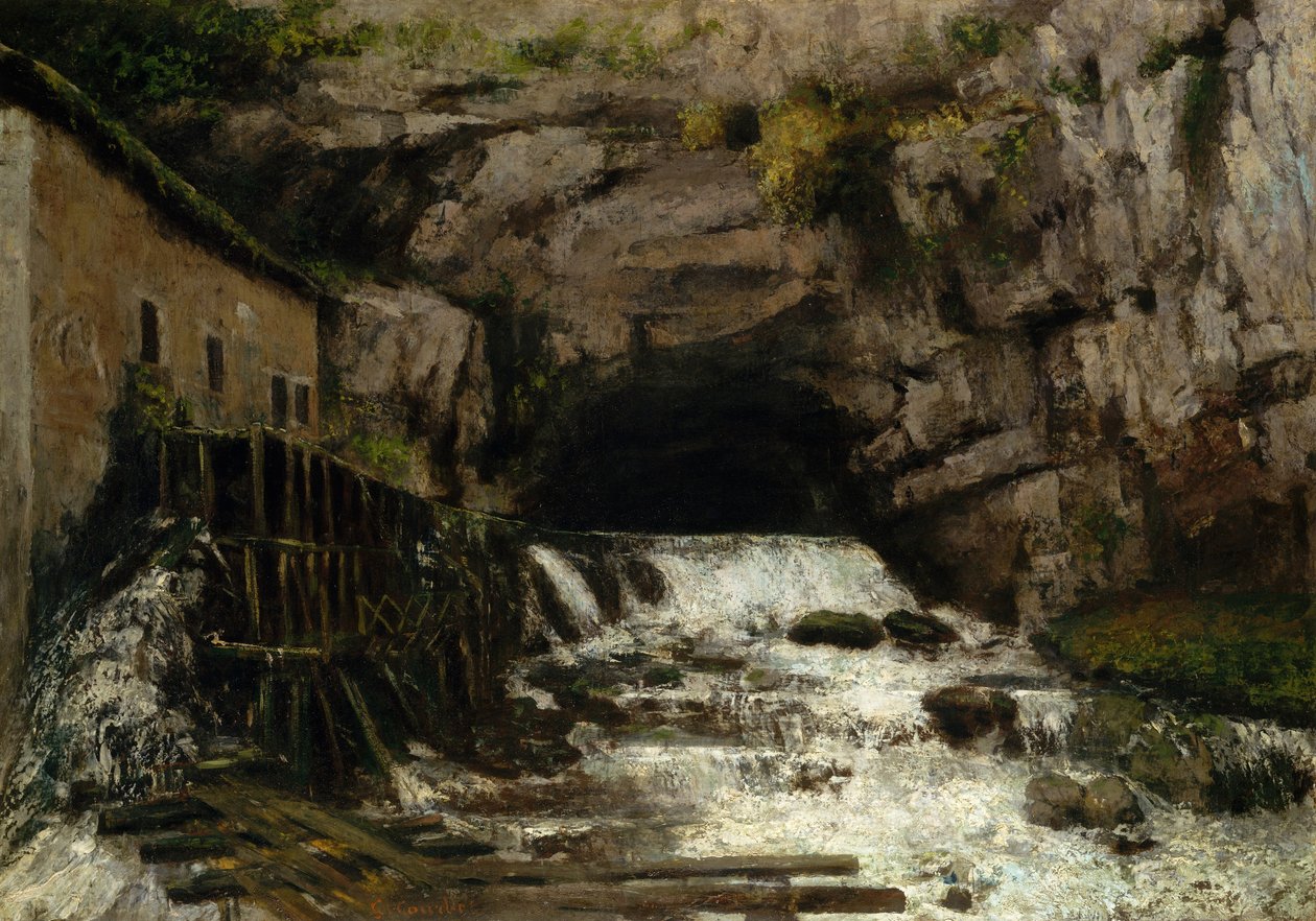 The Source of the Loue, 1864 af Gustave Courbet