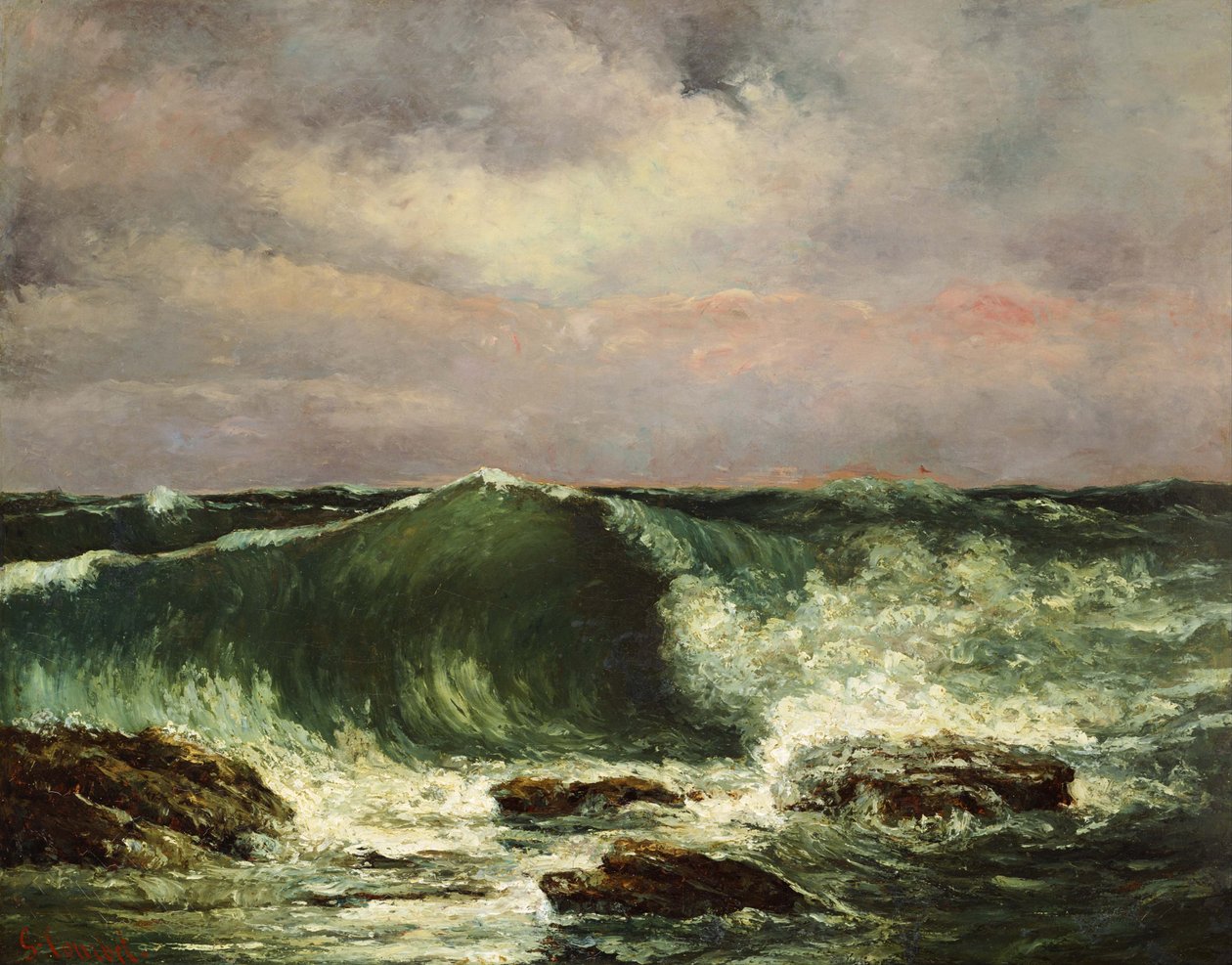 Bølgen af Gustave Courbet