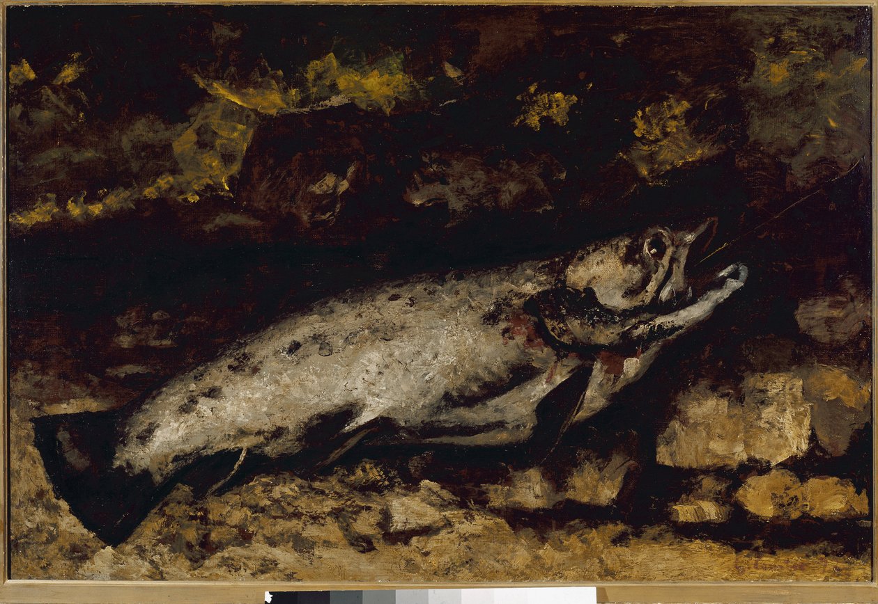 Ørreden (olie på lærred af Gustave Courbet