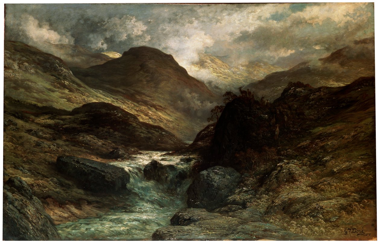En kløft, 1878. af Gustave Dore