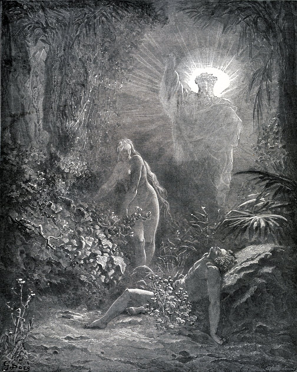 Evas skabelse af Gustave Dore