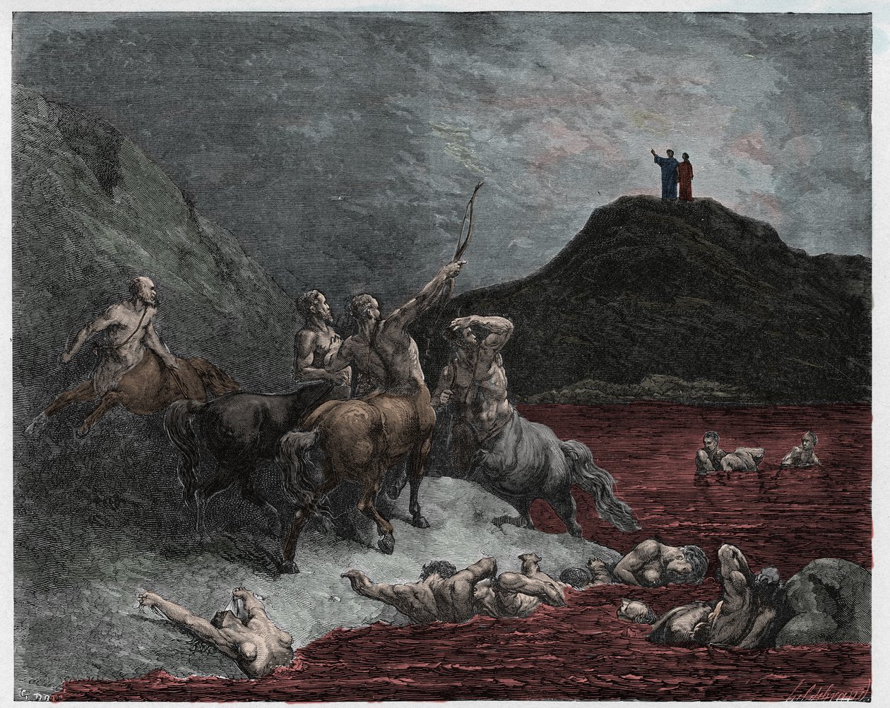 Helvede, Canto 12: Nessus af Gustave Dore