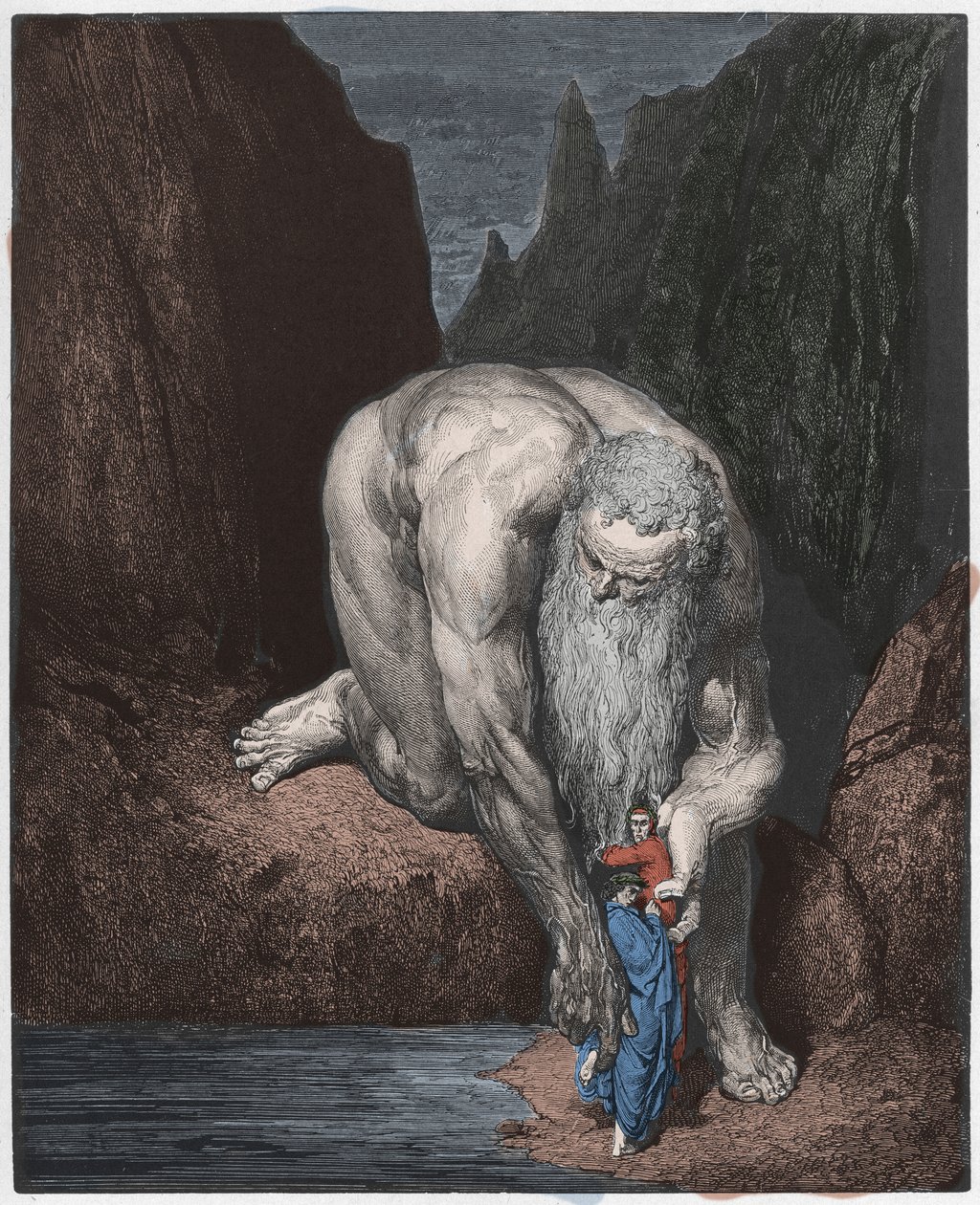 Inferno, Canto 31 : Kæmpen Antaeus af Gustave Dore