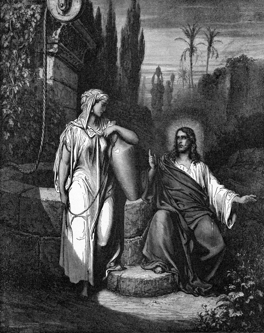 Jesus og kvinden fra Samaria af Gustave Dore