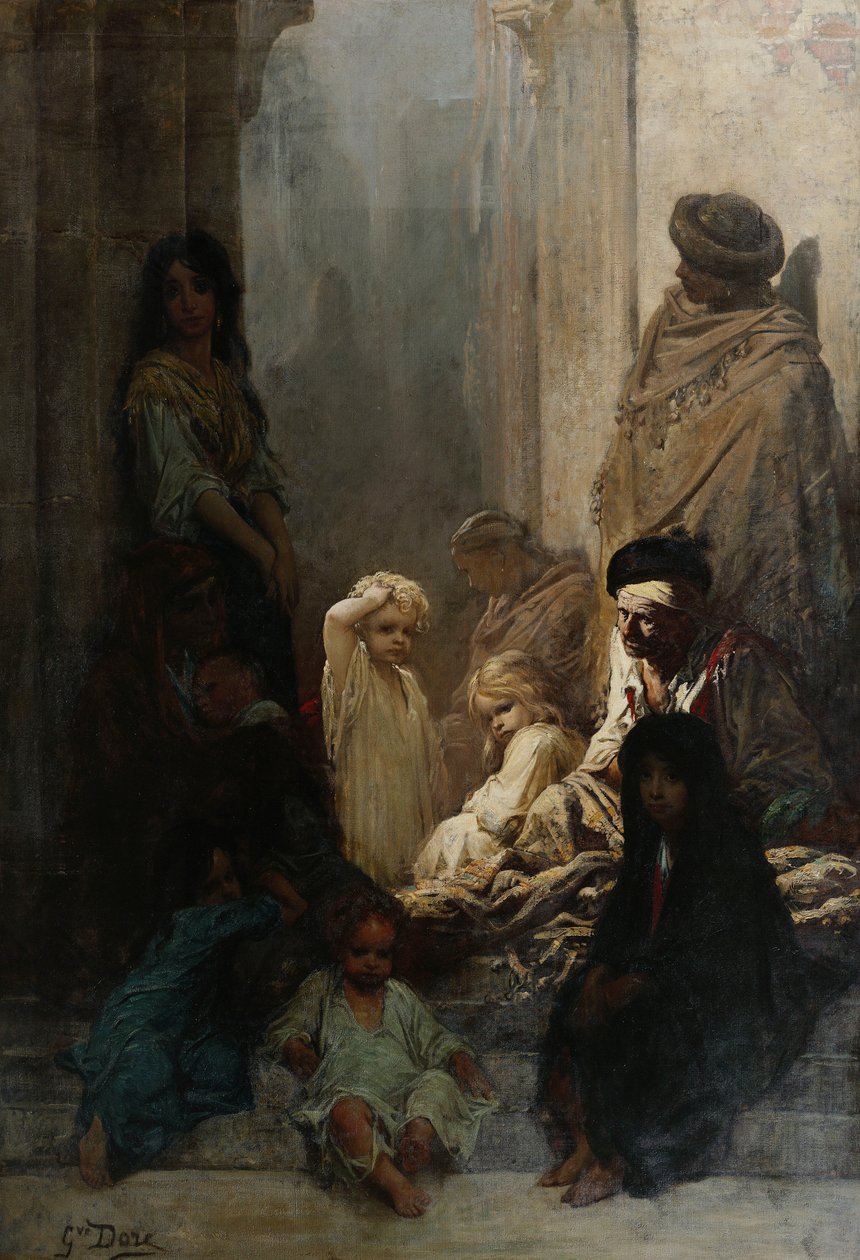 La Siesta - Souvenir fra Spanien, 1868 af Gustave Dore