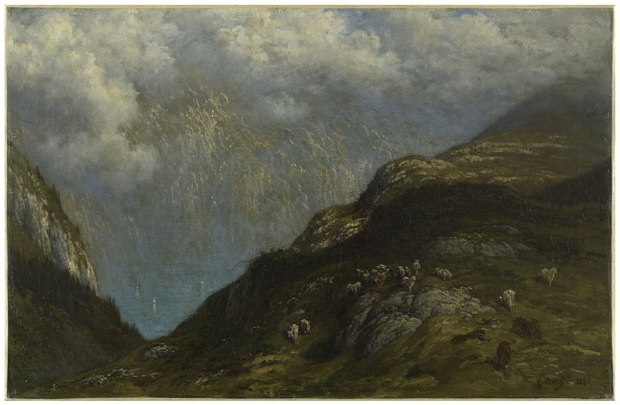 Bjerglandskab af Gustave Dore