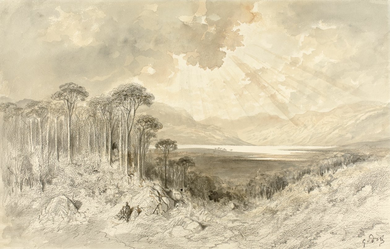 Skotsk Landskab af Gustave Dore
