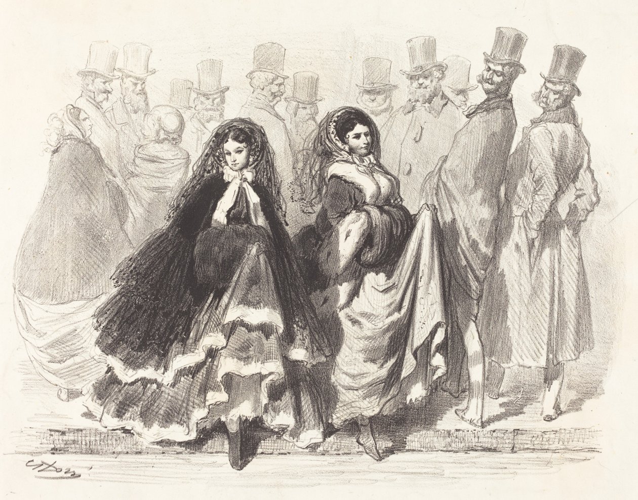 Gadescene af Gustave Dore