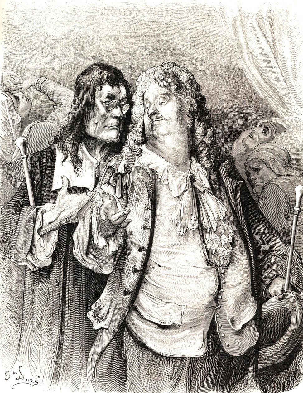 Lægerne, 1800-tallet. af Gustave Dore
