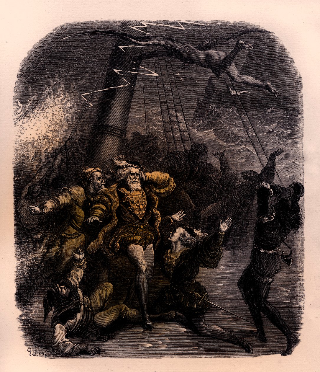 Stormen - Shakespeare af Gustave Dore