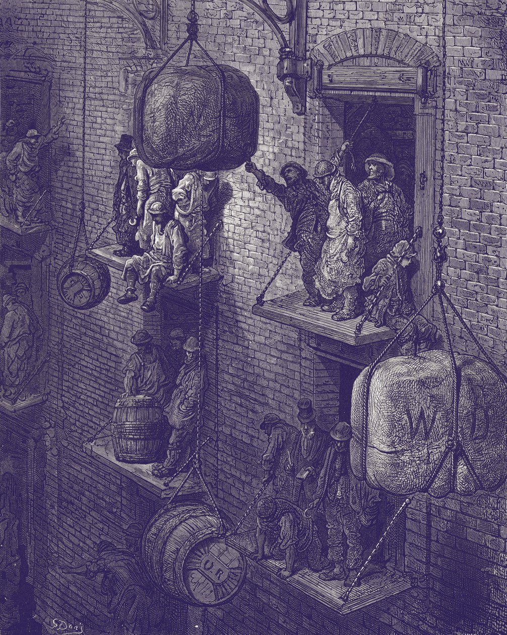 Victoriansk varehus i London af Gustave Dore