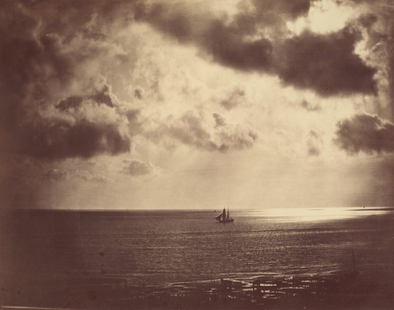 Brig on the Water af Gustave Le Gray