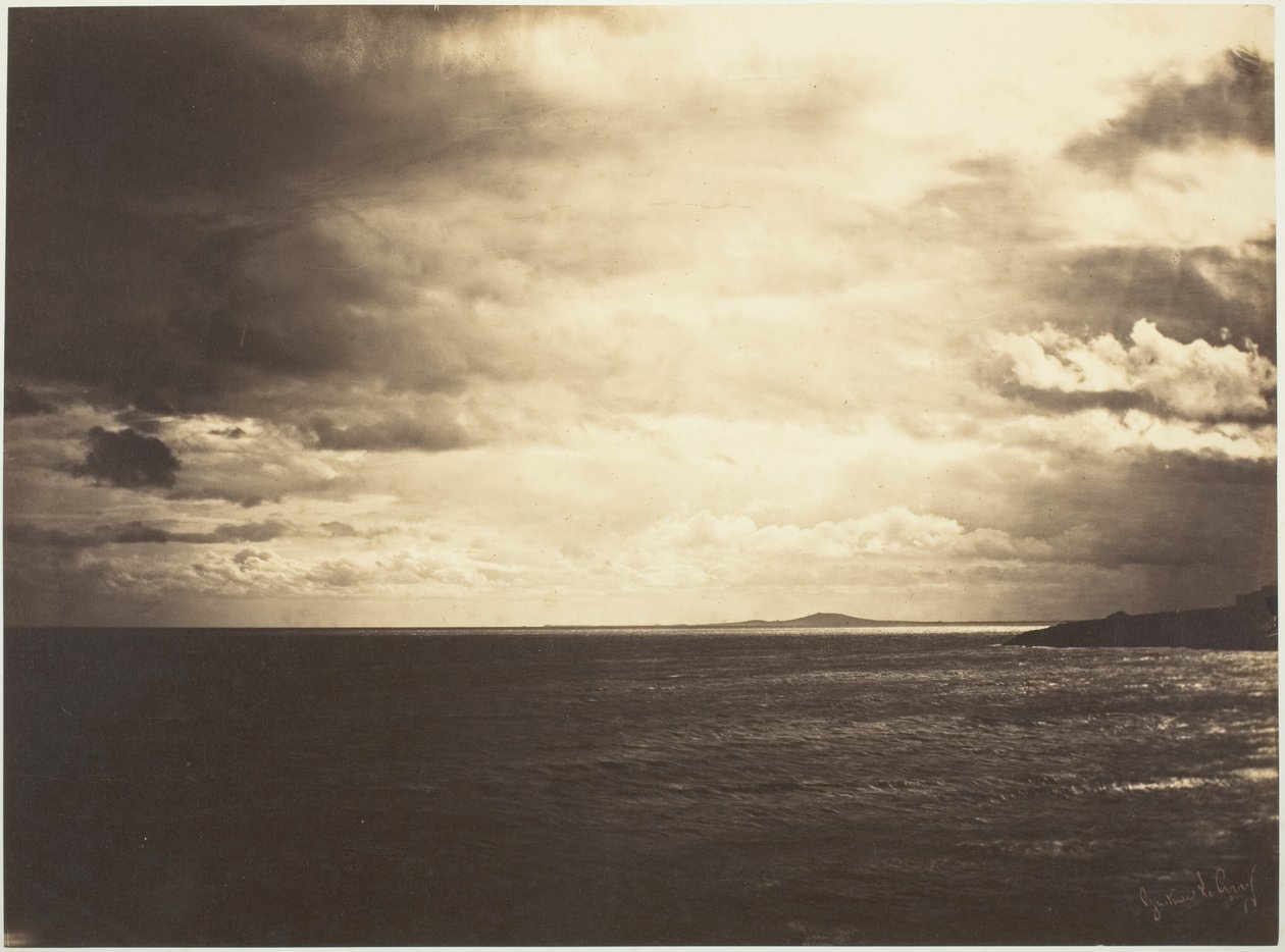 Overskyet himmel, Middelhavet af Gustave Le Gray