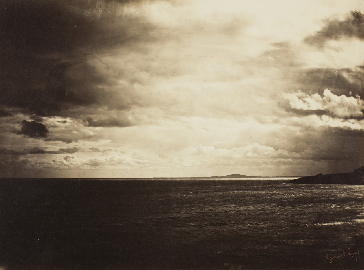 Skyet himmel, Middelhavet, 1857 af Gustave Le Gray