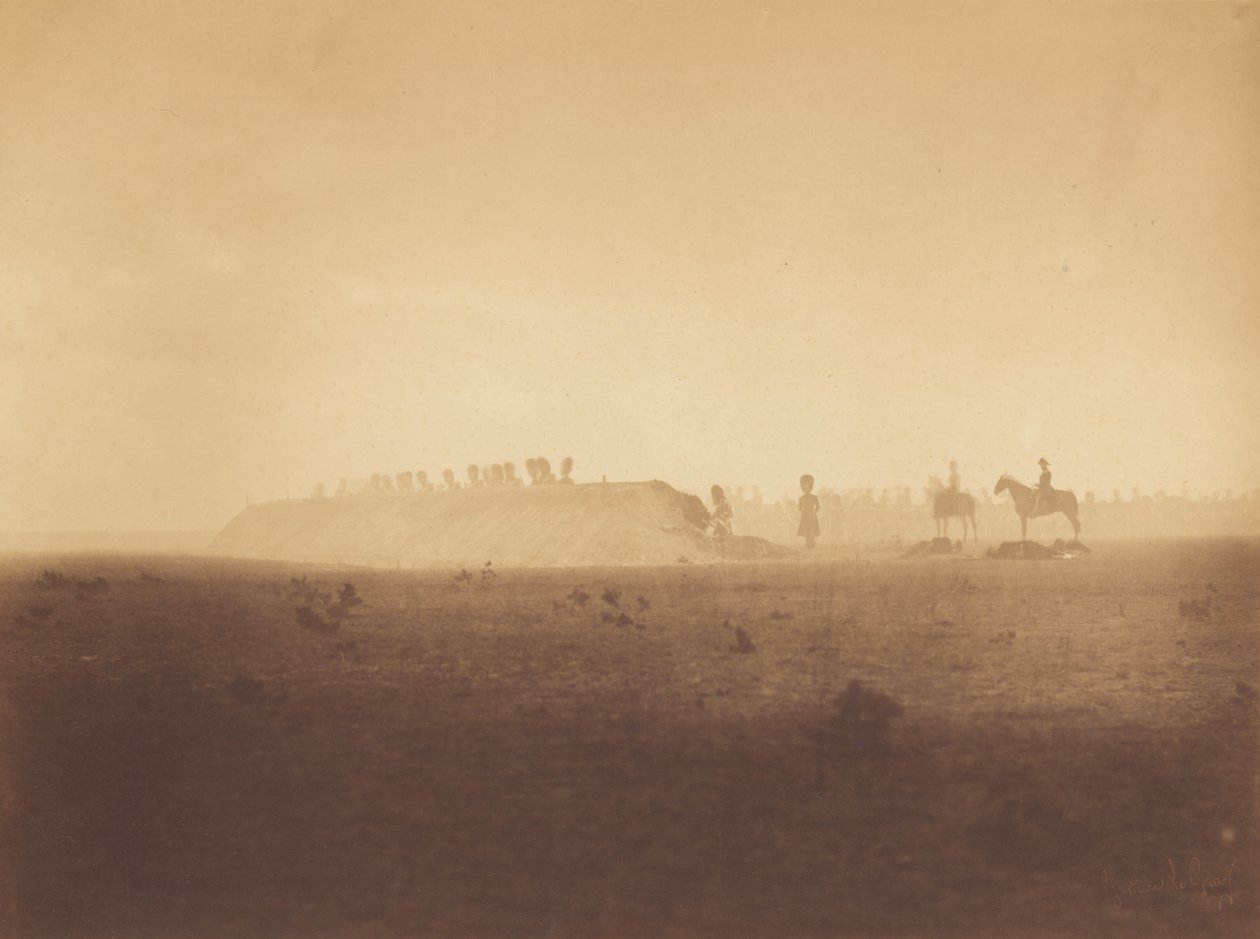 [Øvelsesformation, Camp de Châlons]. af Gustave Le Gray