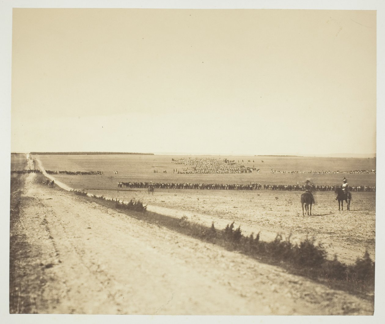 Manøvrer, Chalons Camp af Gustave Le Gray