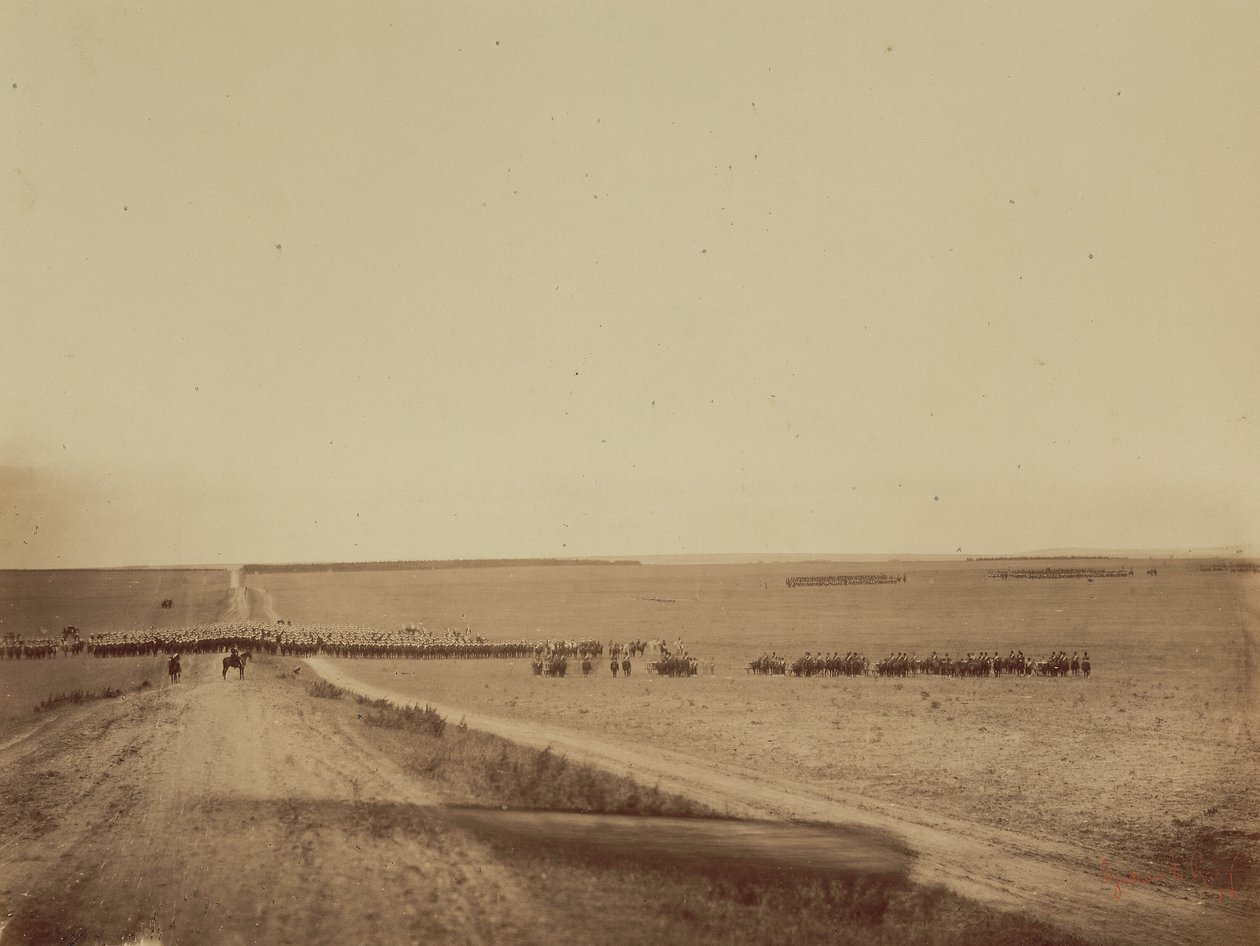 Manøvrer, Chalons Camp af Gustave Le Gray