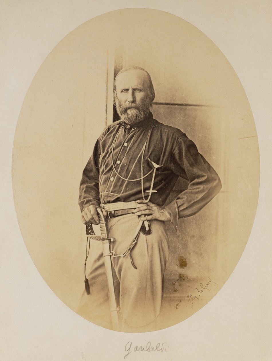 Portræt af Giuseppe Garibaldi af Gustave Le Gray