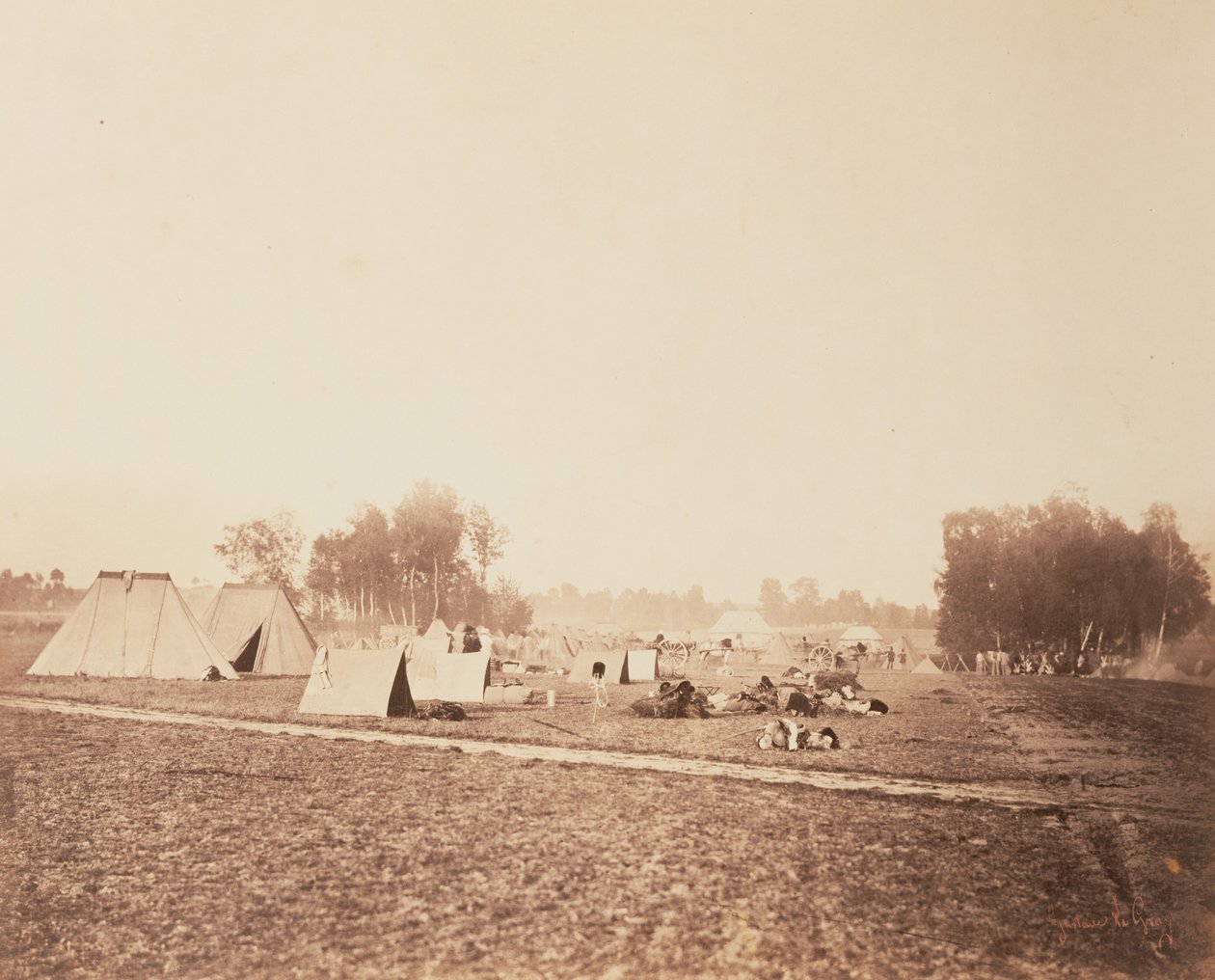 Bivuakken af Gustave Le Gray