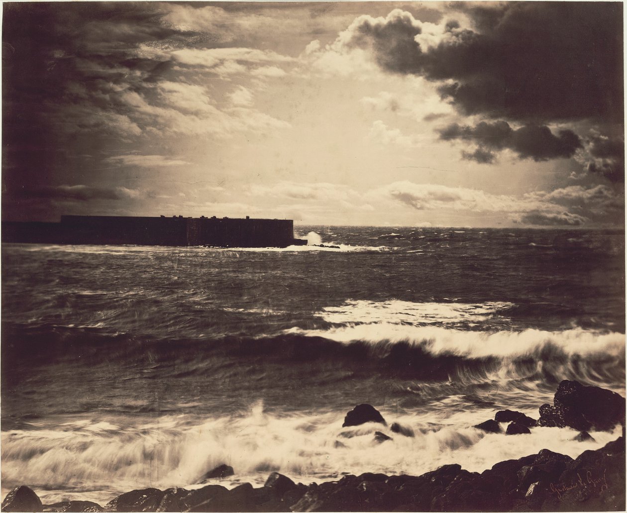 Den store bølge, Sète, 1857. af Gustave Le Gray