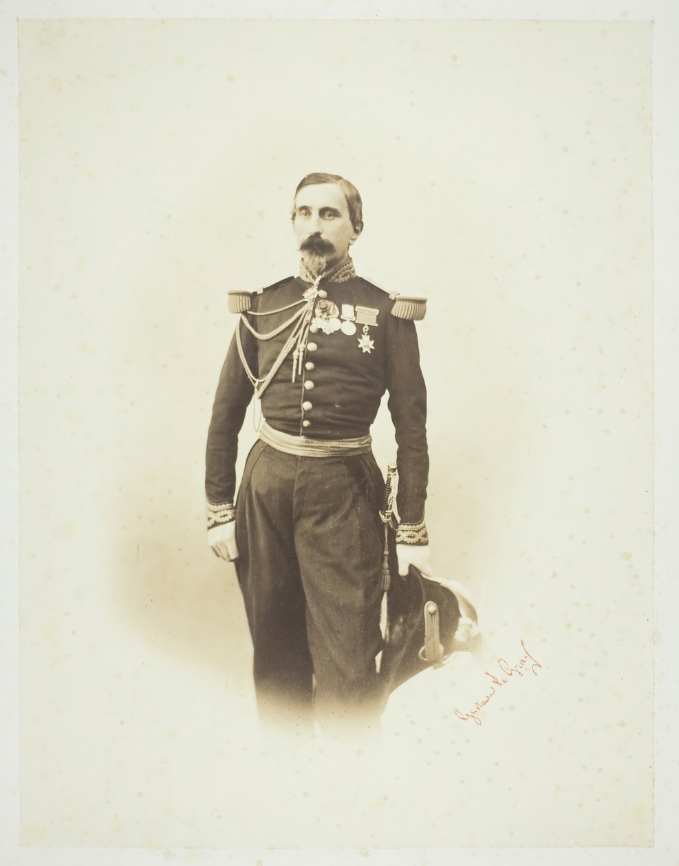 Uden titel [fransk officer], 1857. af Gustave Le Gray