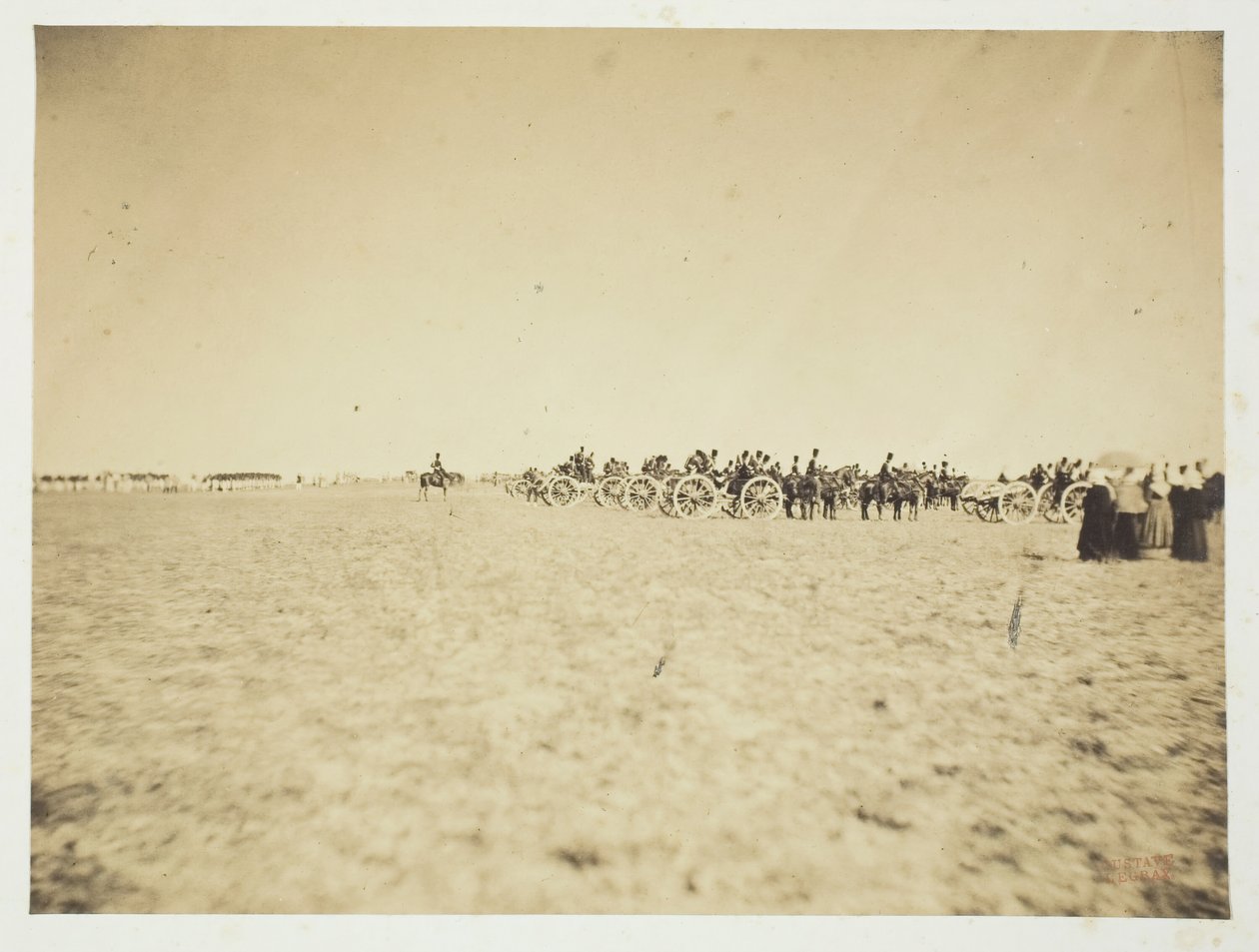 Uden titel [artilleri], 1857. af Gustave Le Gray