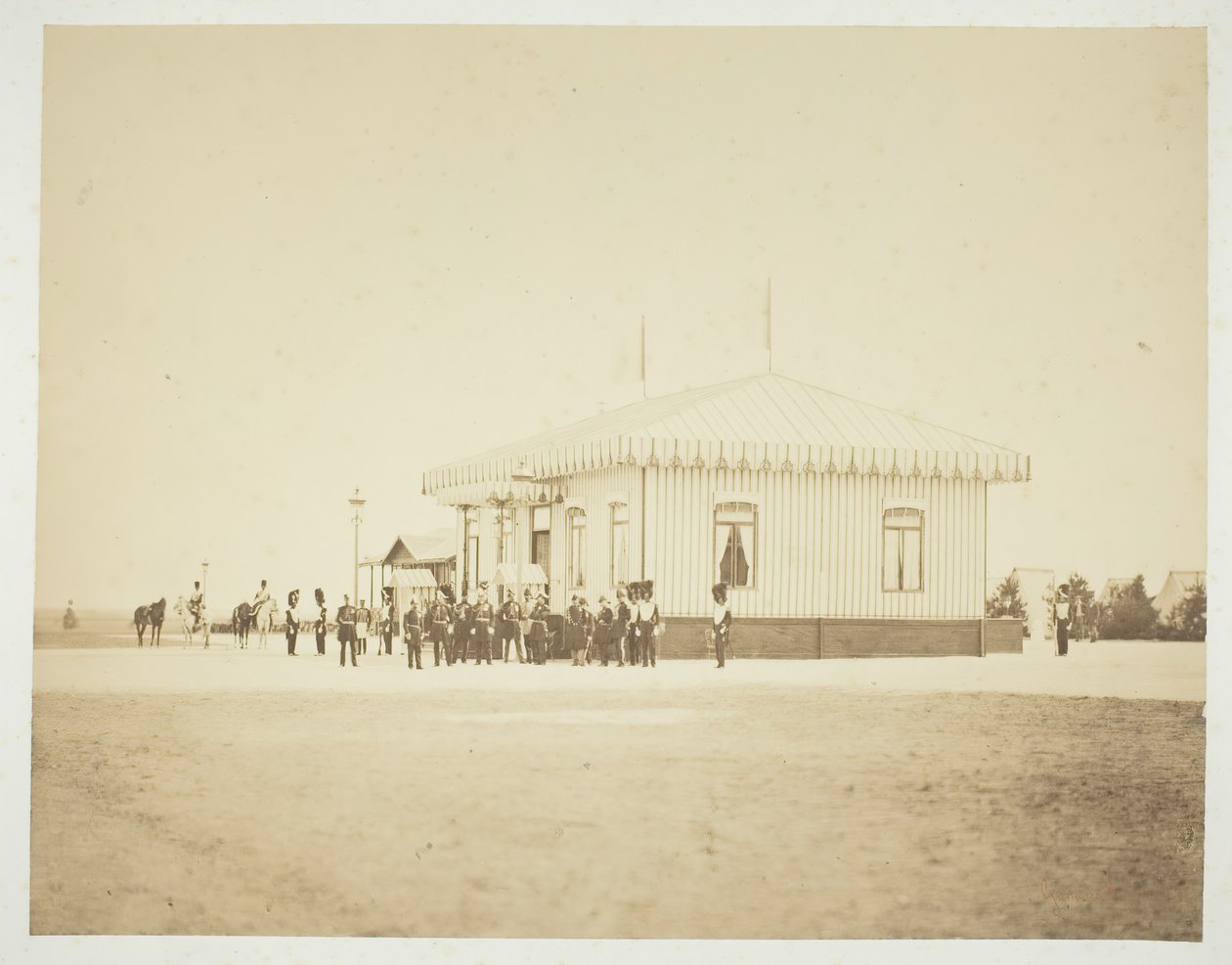Uden titel [officerer og dignitærer], 1857. af Gustave Le Gray