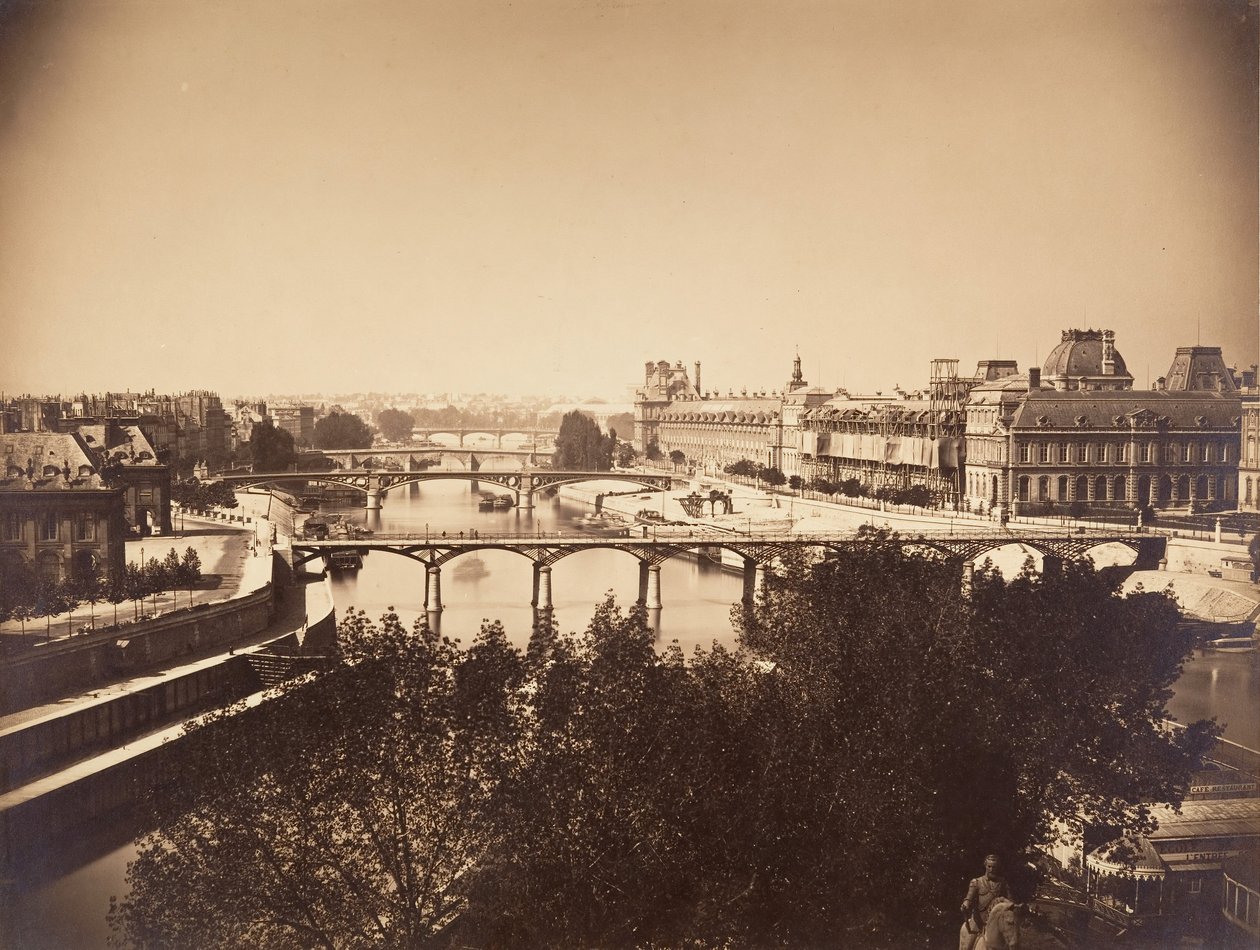 [Udsigt over Seinen, Paris], 1857. af Gustave Le Gray