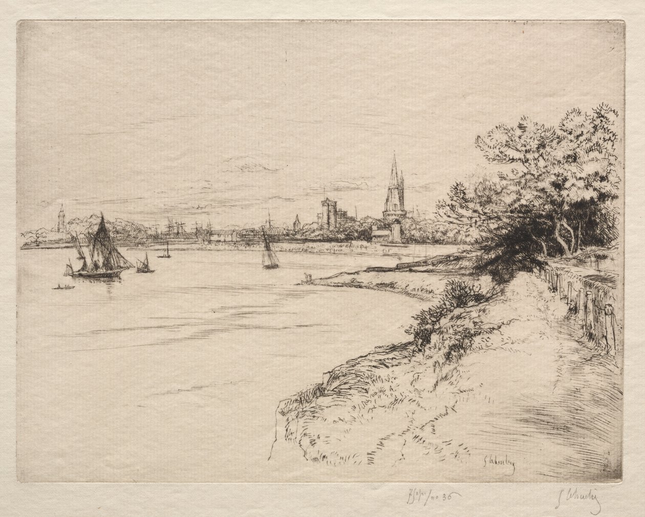 Cliff of Orbigny af Gustave Leheutre