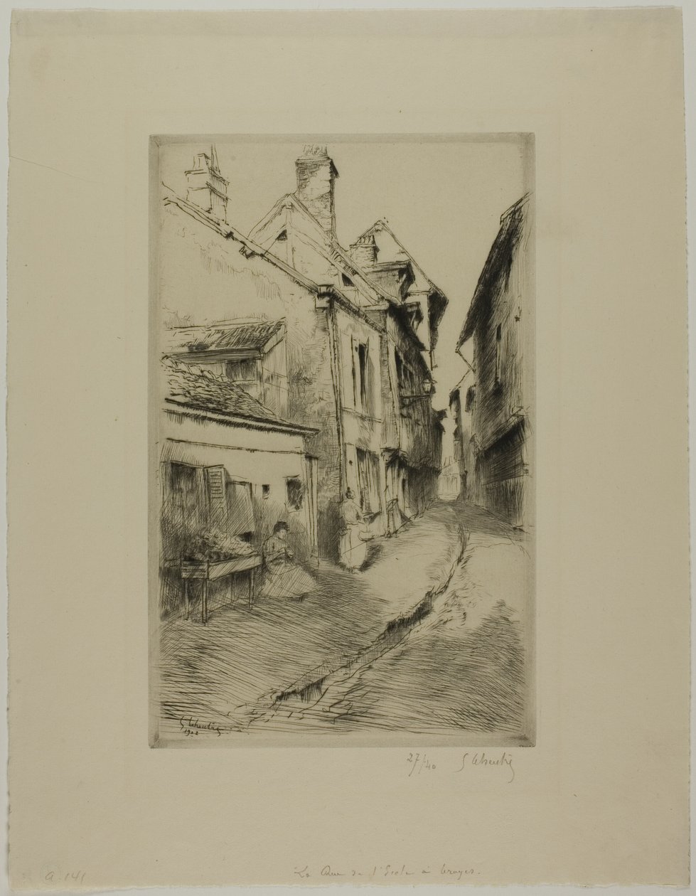Skolegaden, Troyes af Gustave Leheutre