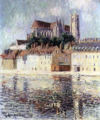 Auxerre katedral af Gustave Loiseau