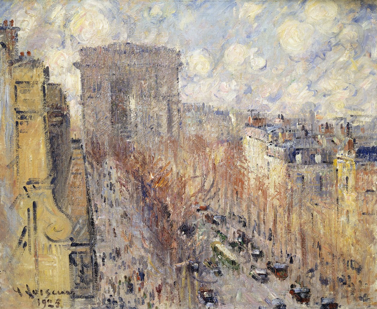 Avenue Friedland, Paris, 1925 af Gustave Loiseau