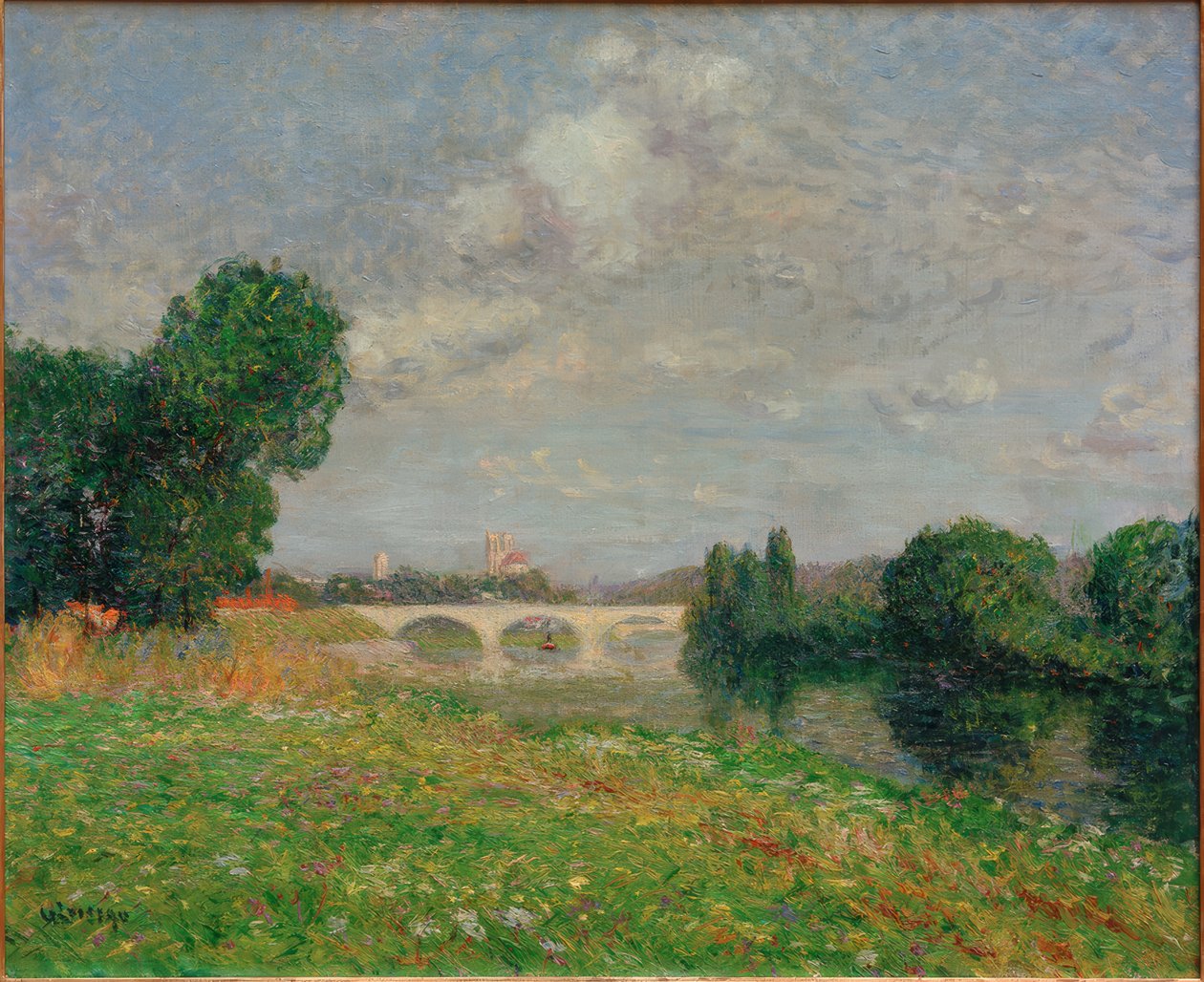 Perronet-broen i Nantes af Gustave Loiseau