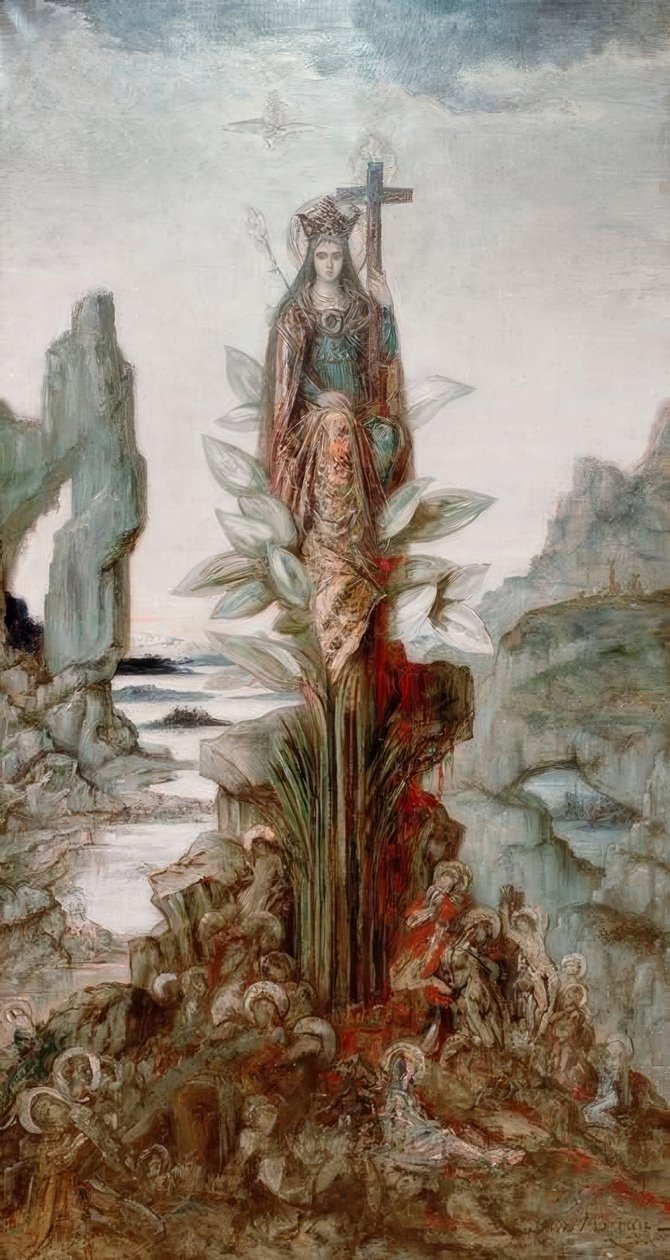 Mystisk blomst af Gustave Moreau