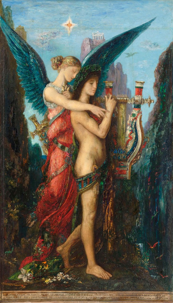 Hesiod og musen af Gustave Moreau