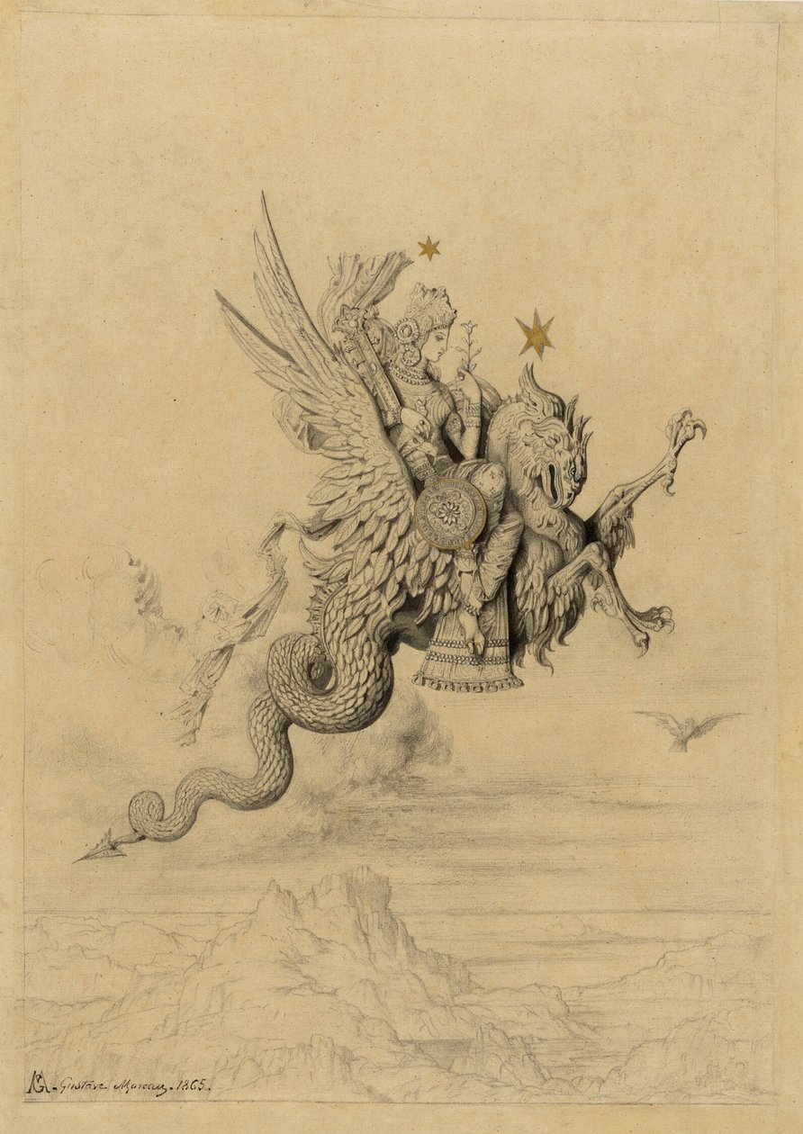 La Peri (mytologisk emne) af Gustave Moreau