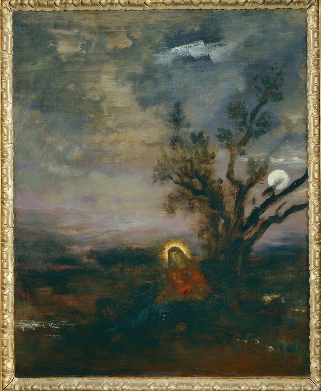 Kristus i olivenhaven af Gustave Moreau